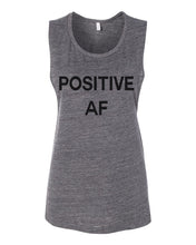 Load image into Gallery viewer, Positive AF Flowy Scoop Muscle Tank - Wake Slay Repeat