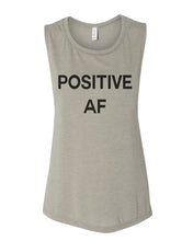 Load image into Gallery viewer, Positive AF Flowy Scoop Muscle Tank - Wake Slay Repeat