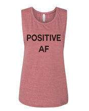 Load image into Gallery viewer, Positive AF Flowy Scoop Muscle Tank - Wake Slay Repeat