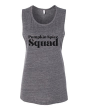 Load image into Gallery viewer, Pumpkin Spice Squad Fitted Muscle Tank - Wake Slay Repeat