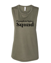 Load image into Gallery viewer, Pumpkin Spice Squad Fitted Muscle Tank - Wake Slay Repeat