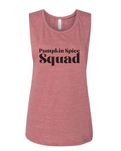 Load image into Gallery viewer, Pumpkin Spice Squad Fitted Muscle Tank - Wake Slay Repeat