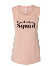 Load image into Gallery viewer, Pumpkin Spice Squad Fitted Muscle Tank - Wake Slay Repeat
