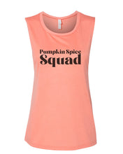 Load image into Gallery viewer, Pumpkin Spice Squad Fitted Muscle Tank - Wake Slay Repeat