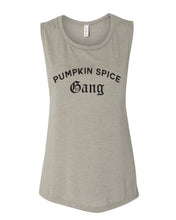 Load image into Gallery viewer, Pumpkin Spice Gang Fitted Scoop Muscle Tank - Wake Slay Repeat