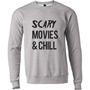 Scary Movies & Chill Unisex Sweatshirt - Wake Slay Repeat