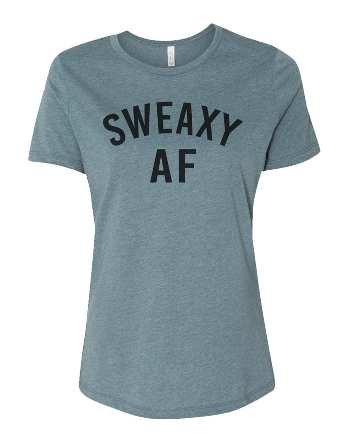 Sweaxy AF Relaxed Women's T Shirt - Wake Slay Repeat