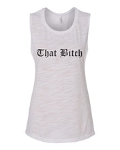 Load image into Gallery viewer, That Bitch Fitted Scoop Muscle Tank - Wake Slay Repeat