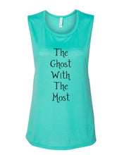 Load image into Gallery viewer, The Ghost With The Most Fitted Muscle Tank - Wake Slay Repeat