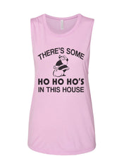 Load image into Gallery viewer, There's Some Ho Ho Ho's In This House Santa Christmas Fitted Muscle Tank - Wake Slay Repeat