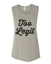 Load image into Gallery viewer, Too Legit Fitted Scoop Muscle Tank - Wake Slay Repeat