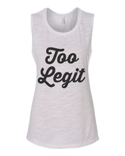 Load image into Gallery viewer, Too Legit Fitted Scoop Muscle Tank - Wake Slay Repeat