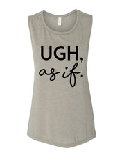 Load image into Gallery viewer, Ugh As If Fitted Scoop Muscle Tank - Wake Slay Repeat