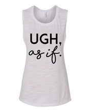 Load image into Gallery viewer, Ugh As If Fitted Scoop Muscle Tank - Wake Slay Repeat
