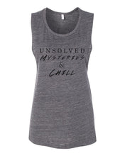 Load image into Gallery viewer, Unsolved Mysteries & Chill Fitted Muscle Tank - Wake Slay Repeat