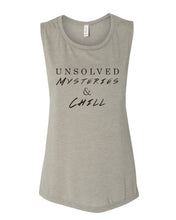 Load image into Gallery viewer, Unsolved Mysteries &amp; Chill Fitted Muscle Tank - Wake Slay Repeat