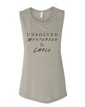 Load image into Gallery viewer, Unsolved Mysteries & Chill Fitted Muscle Tank - Wake Slay Repeat