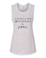 Load image into Gallery viewer, Unsolved Mysteries & Chill Fitted Muscle Tank - Wake Slay Repeat