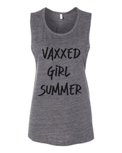 Load image into Gallery viewer, Vaxxed Girl Summer Fitted Muscle Tank