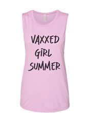 Load image into Gallery viewer, Vaxxed Girl Summer Fitted Muscle Tank