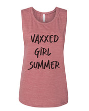 Load image into Gallery viewer, Vaxxed Girl Summer Fitted Muscle Tank