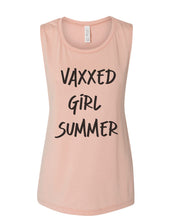 Load image into Gallery viewer, Vaxxed Girl Summer Fitted Muscle Tank