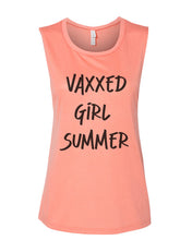 Load image into Gallery viewer, Vaxxed Girl Summer Fitted Muscle Tank