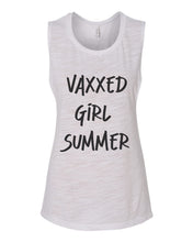 Load image into Gallery viewer, Vaxxed Girl Summer Fitted Muscle Tank