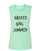 Load image into Gallery viewer, Vaxxed Girl Summer Fitted Muscle Tank
