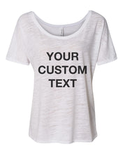 Load image into Gallery viewer, Your Custom Text Slouchy Tee - Wake Slay Repeat