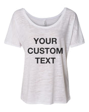 Load image into Gallery viewer, Your Custom Text Slouchy Tee - Wake Slay Repeat