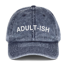 Load image into Gallery viewer, Adult-Ish Vintage Cotton Twill Cap - Wake Slay Repeat