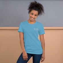 Load image into Gallery viewer, WSR Premium Embroidered Short-Sleeve Unisex T-Shirt - Wake Slay Repeat
