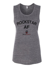 Load image into Gallery viewer, SRX Rockstar AF Workout Flowy Scoop Muscle Tank - Wake Slay Repeat