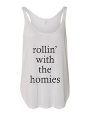 Load image into Gallery viewer, rollin&#39; with the homies Flowy Side Slit Tank Top - Wake Slay Repeat