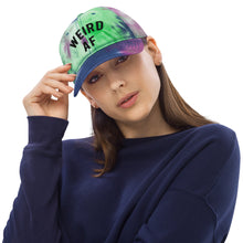 Load image into Gallery viewer, Weird AF Embroidered Tie dye hat