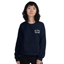 Load image into Gallery viewer, Not Today Satan Pocket Embroidered Unisex Sweatshirt