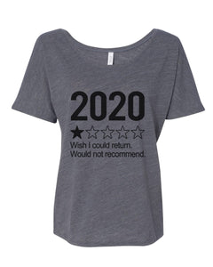 2020 1 Star Review Wish I Could Return. Would Not Recommend Slouchy Tee - Wake Slay Repeat