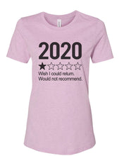Load image into Gallery viewer, 2020 1 Star Review Wish I Could Return. Would Not Recommend Fitted Women&#39;s T Shirt - Wake Slay Repeat