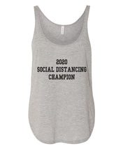 Load image into Gallery viewer, 2020 Social Distancing Champion Flowy Side Slit Tank Top - Wake Slay Repeat