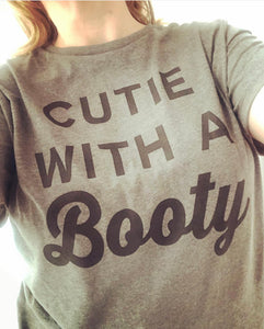 Cutie With A Booty Relaxed Women's T Shirt - Wake Slay Repeat