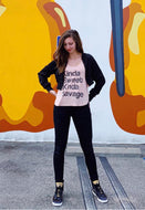 Kinda Sweet Kinda Savage Flowy Side Slit Tank Top - Wake Slay Repeat