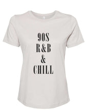 Load image into Gallery viewer, 90s R&amp;B &amp; Chill Fitted Women&#39;s T Shirt - Wake Slay Repeat