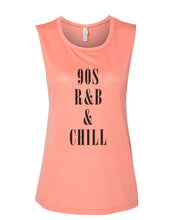 Load image into Gallery viewer, 90s R&amp;B &amp; Chill Fitted Muscle Tank - Wake Slay Repeat