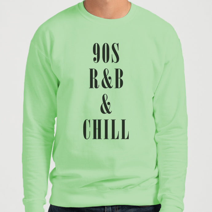 90s R&B & Chill Unisex Sweatshirt - Wake Slay Repeat