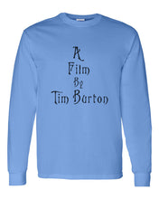 Load image into Gallery viewer, A Film By Tim Burton Unisex Long Sleeve T Shirt - Wake Slay Repeat
