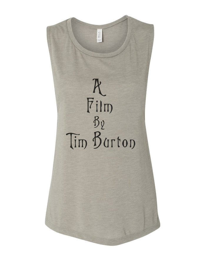 A Film By Tim Burton Fitted Muscle Tank - Wake Slay Repeat