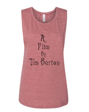 Load image into Gallery viewer, A Film By Tim Burton Fitted Muscle Tank - Wake Slay Repeat