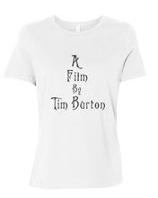 Load image into Gallery viewer, A Film By Tim Burton Fitted Women&#39;s T Shirt - Wake Slay Repeat