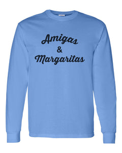 Amigas & Margaritas Unisex Long Sleeve T Shirt - Wake Slay Repeat